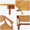 vidaXL Aia söögilaudade komplekt 7 pcs Pruun tugev akaatsiapuit