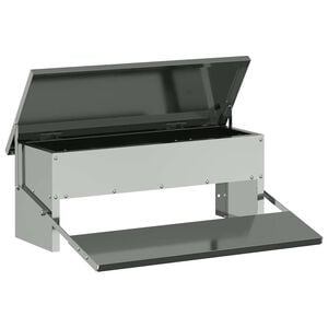 vidaXL Kana rattas&ouml;&ouml;tja H&otilde;bedane 48,5 x 39,5 x 19 cm Tsinkteras