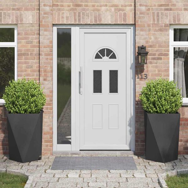 vidaXL Taimekast 2 pcs Must 50 x 50 x 75 cm Teras