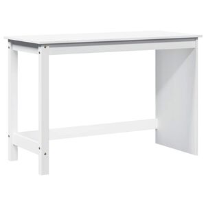 vidaXL Laud Valge 112 x 50 x 75 cm Kindel m&auml;nnipuidust