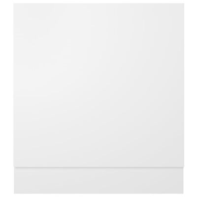 vidaXL nõudepesumasina paneel, valge, 59,5x3x67 cm, puitlaastplaat