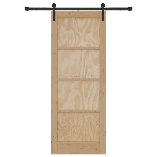 vidaXL Libisev uks Pruun 78 x 202 cm Tahke m&auml;nd