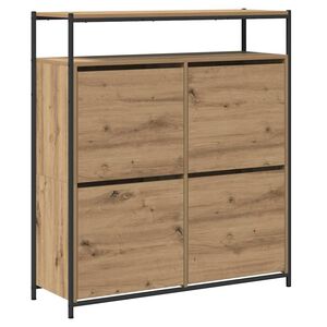 vidaXL Kinga kapp riiuliga K&auml;sit&ouml;&ouml;puu 100 x 34 x 112 cm Tehispuit