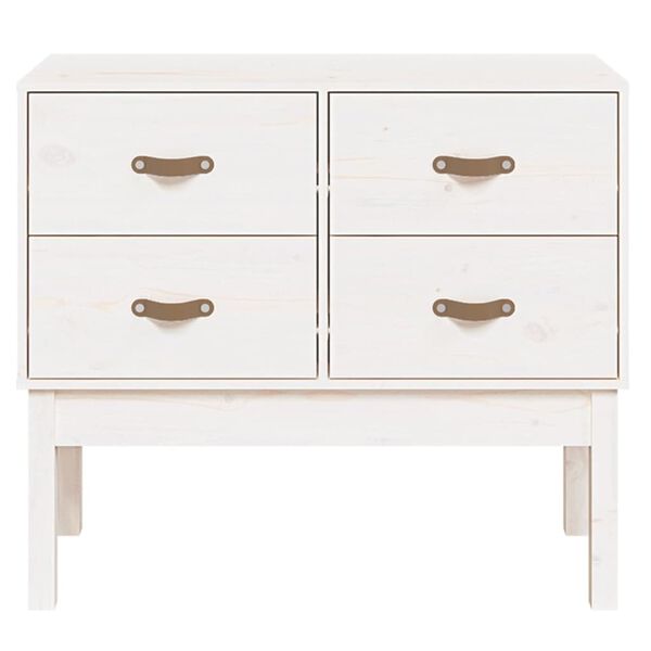 vidaXL konsoolkapp, valge, 90 x 40 x 78 cm, männipuit