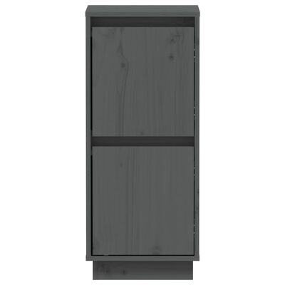 vidaXL puhvetkapp, hall 31,5x34x75 cm, toekas männipuit