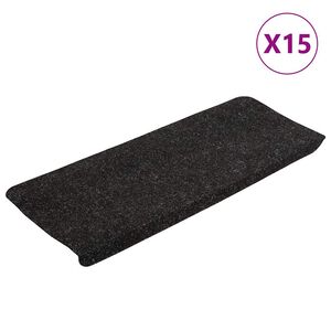 vidaXL isekleepuv trepivaip, 15 tk, 65x24,5x3,5 cm, antrasiithall