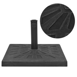 vidaXL kandiline p&auml;evavarju alus, vaigust, must 12 kg