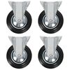 vidaXL fikseeritud rattad 4 tk, 160 mm
