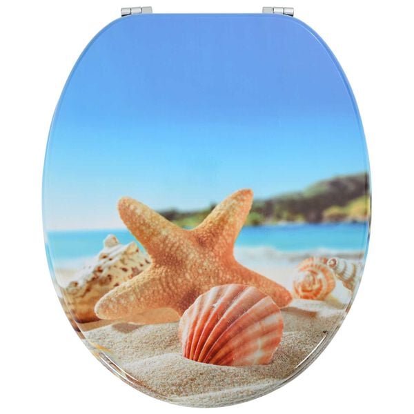 vidaXL Tualettsari Hele sinine 44 x 38 cm MDF plaat