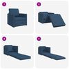 vidaXL kaks-&uuml;hes p&otilde;randa diivanvoodi, sinine, 112x174x55 cm, kangas