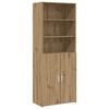 vidaXL K&otilde;rgushein Artisan tamm 70 x 42,5 x 185 cm Tehispuit