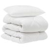 vidaXL Suletekk padjaga 2 pcs Valge Mikrofiiber