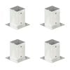 vidaXL postiankrud 4 tk, tsingitud metall, 91 mm