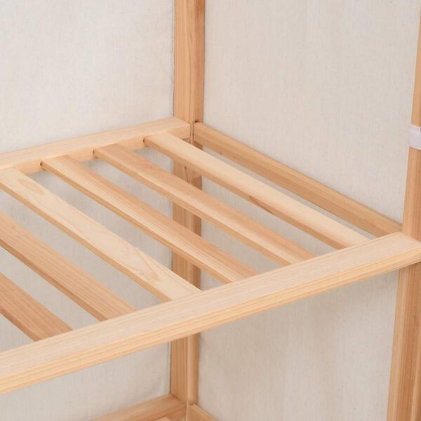 vidaXL 3 tasandiga garderoob 79 x 40 x 170 cm