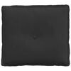 vidaXL Seljatugi padi Must 50 x 45 cm Mikrofiber kangas
