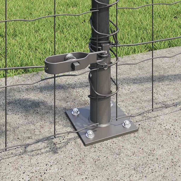 vidaXL Aed koos postiga Hall 1 x 25 m Terased ja PVC