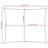 vidaXL oxford-kangast päikesepuri, ristkülik, 2,5x3,5 m, tumeroheline
