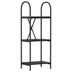 vidaXL Raamatukapp Must tamm 40 x 30 x 109 cm Tehispuit