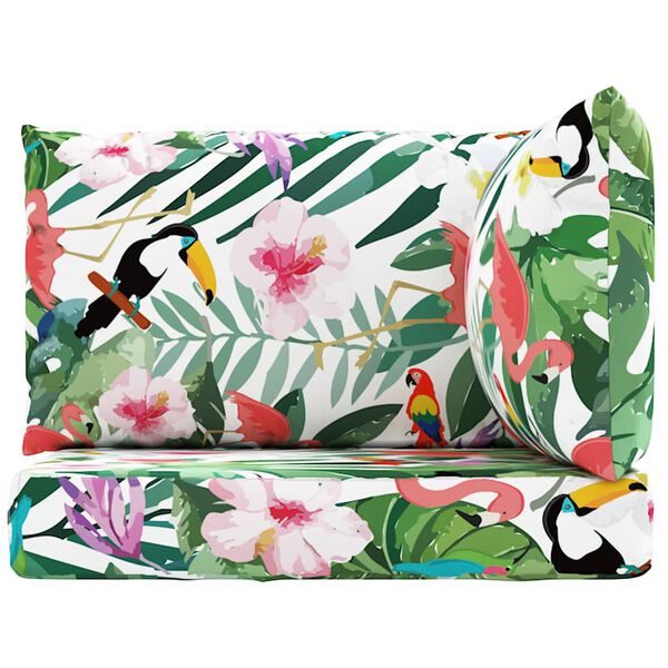 vidaXL euroalustest diivani istmepadjad 3 tk, mitmev&auml;rviline, kangas