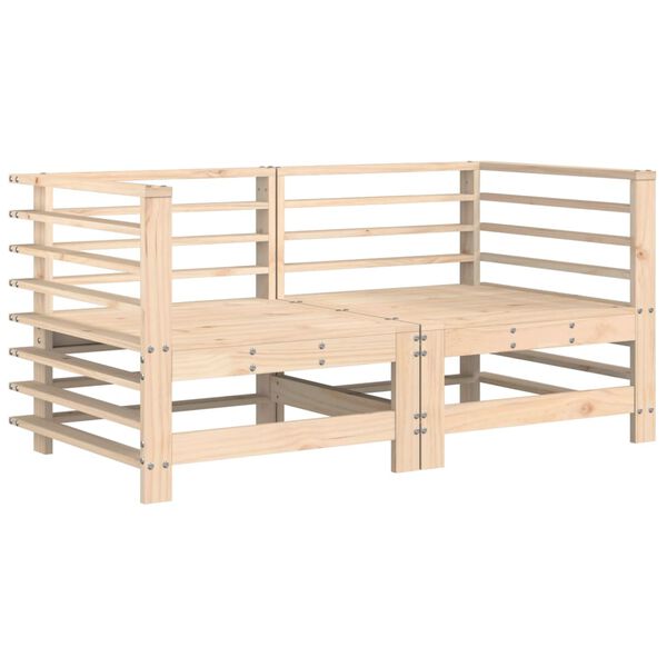 vidaXL nurga diivaniosad patjadega 2 tk, m&auml;nnipuit