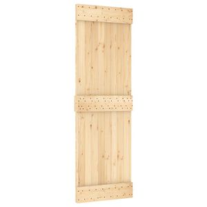 vidaXL Libisev uks NARVIK Naturaalne ja must 70 x 210 cm (152,5 cm)
