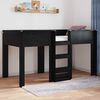 vidaXL Kiipevoodi Lastele madratsiga Must tamm 100 x 200 cm Tehispuit