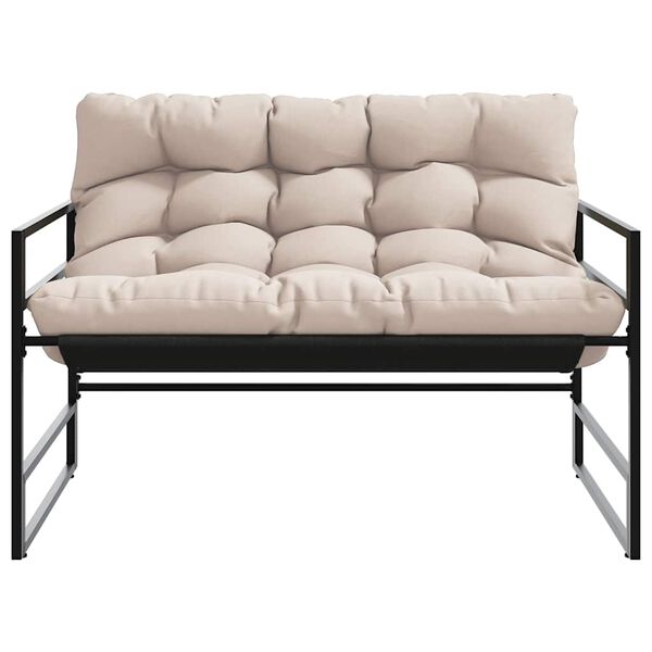 vidaXL aiapink koos istmepadjaga, pruunikashall, 113 cm, teras