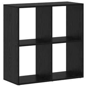 vidaXL Raamaturiiul Must tamm 69,5 x 29 x 69,5 cm Tehispuit