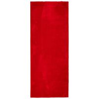 vidaXL vaip "HUARTE", lühikese narmaga, pestav, punane, 80x200 cm