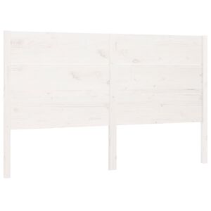 vidaXL voodipeats, valge, 146 x 4 x 100 cm, m&auml;nnipuit