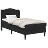 vidaXL Voodi raam peaga Must 90 x 190 cm Samet