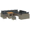 vidaXL Aia Diivanikomplekt 13 pcs Hall pol&uuml;rotang