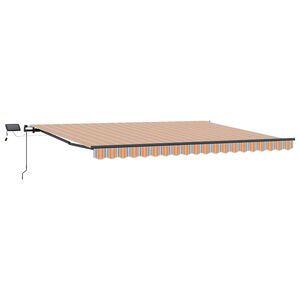 vidaXL Kokkuvolditav varikatus Mitmev&auml;rviline 400 &times; 350 cm