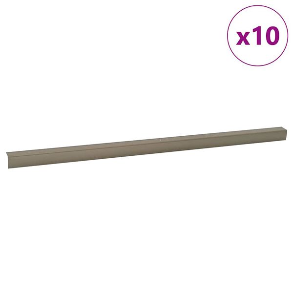 vidaXL Trepiastme servaprofiilid 10 pcs šampanjavärvi 67 cm Alumiinium