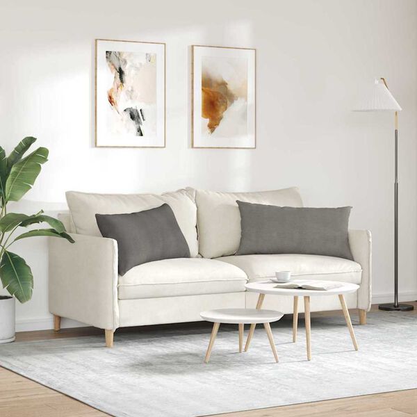 vidaXL Diivanipadjad 2 pcs Helehall 80 x 40 cm Korter kangas