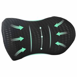 vidaXL Padi padjaga Must 47 x 24 x 13 cm 4D v&otilde;rk