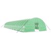 vidaXL kasvuhoone terasraamiga, roheline, 132 m&sup2;, 22x6x2,85 m