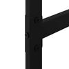vidaXL küttepuude rest, must, 50x30x209 cm, teras