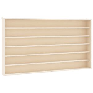 vidaXL puidust koguja vitriin 6 riiuliga, 100x8,5x55 cm