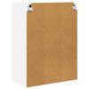 vidaXL Seinakapp ladustamisega uksega Valge 60 x 31 x 80 cm Tehispuit