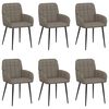 vidaXL S&ouml;&ouml;gitoa Toolid 6 pcs Kunstnahk Hall 57 x 50 x 85 cm