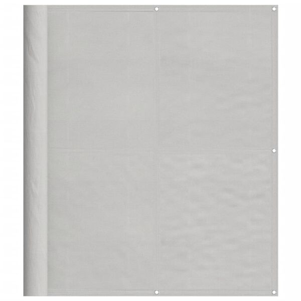 vidaXL rõdusirm, helehall, 120x800 cm, 100% polüester oxford