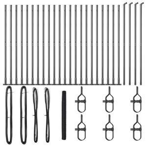vidaXL Keevitatud Traat Aed Betoonalusega 50 x 1,6 m (L x K)