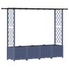 vidaXL T&otilde;stetud Padi Kase ja Katusega Hall 203 x 40 x 136 cm PP