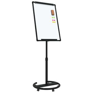 vidaXL Magnetiline valge tahvel Must ja Valge 62 x 62,5 x 197 cm EPS