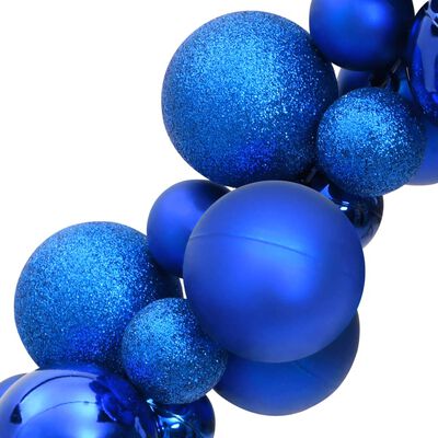 vidaXL jõulukuulidest vanik, sinine, 175 cm, polüstüreen
