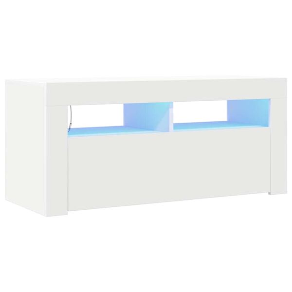 vidaXL telerialus LED-tuledega, valge, 90 x 35 x 40 cm