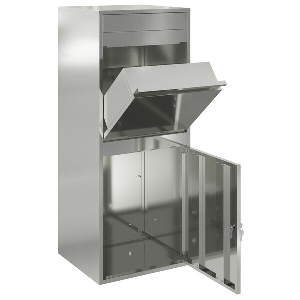 vidaXL Pakiautomaat ladustamisega Must 41 x 38 x 103 cm Tsinkteras