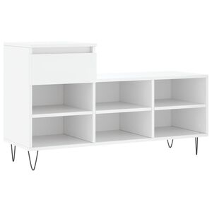 vidaXL jalatsikapp, valge, 102 x 36 x 60 cm, tehispuit