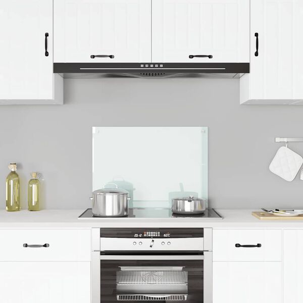 vidaXL k&ouml;&ouml;gi pritsmekaitse, piimav&auml;rvi, 70 x 50 cm, karastatud klaas